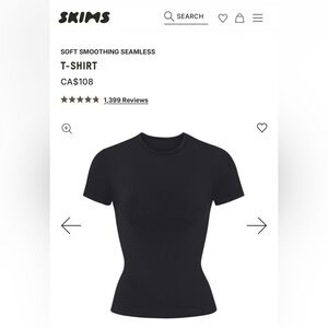 SKIMS Soft Smoothing Seamless T-Shirt
